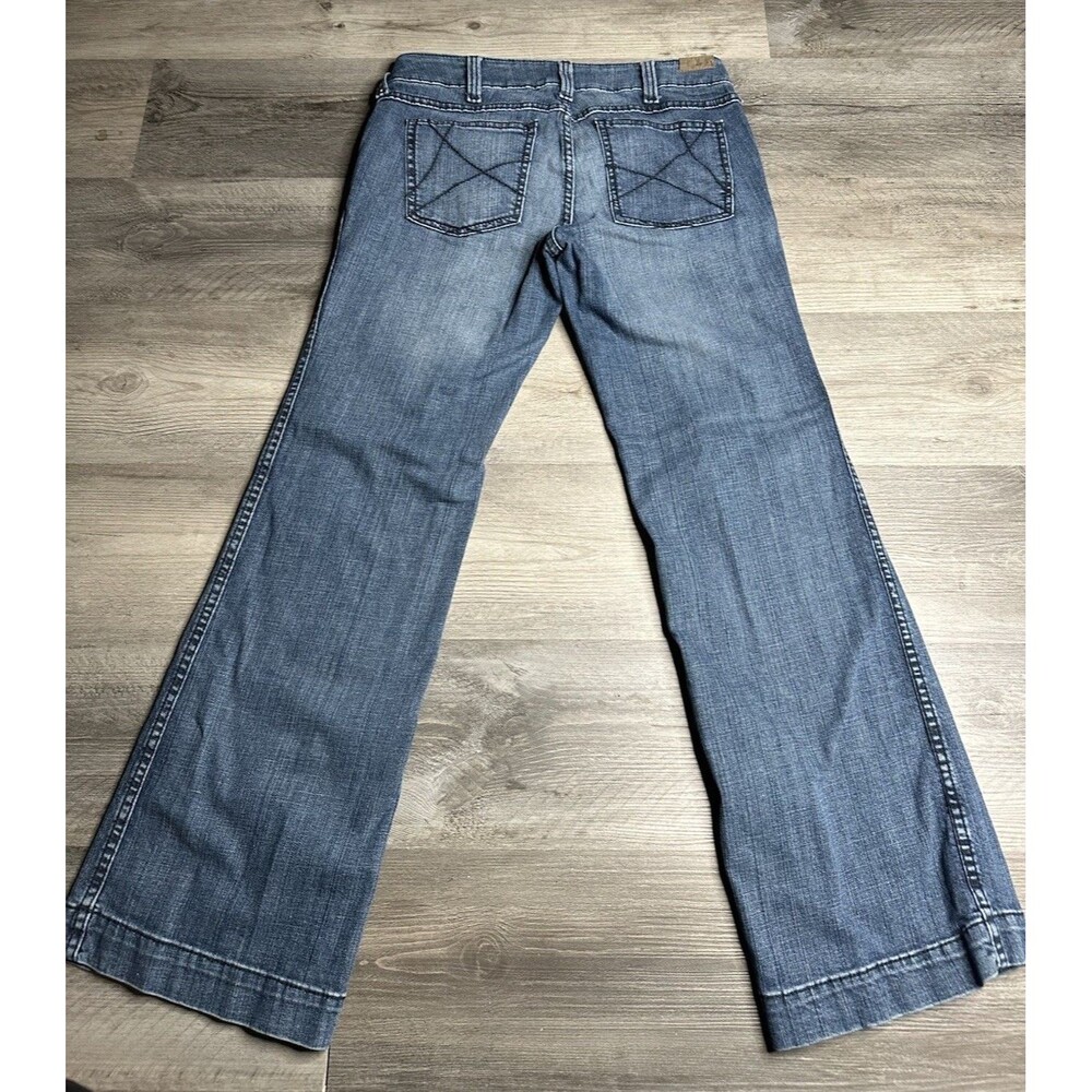 Ariat Ella Trouser Wide Leg Jeans Womens 31R Mid Rise Bluebell Stretch